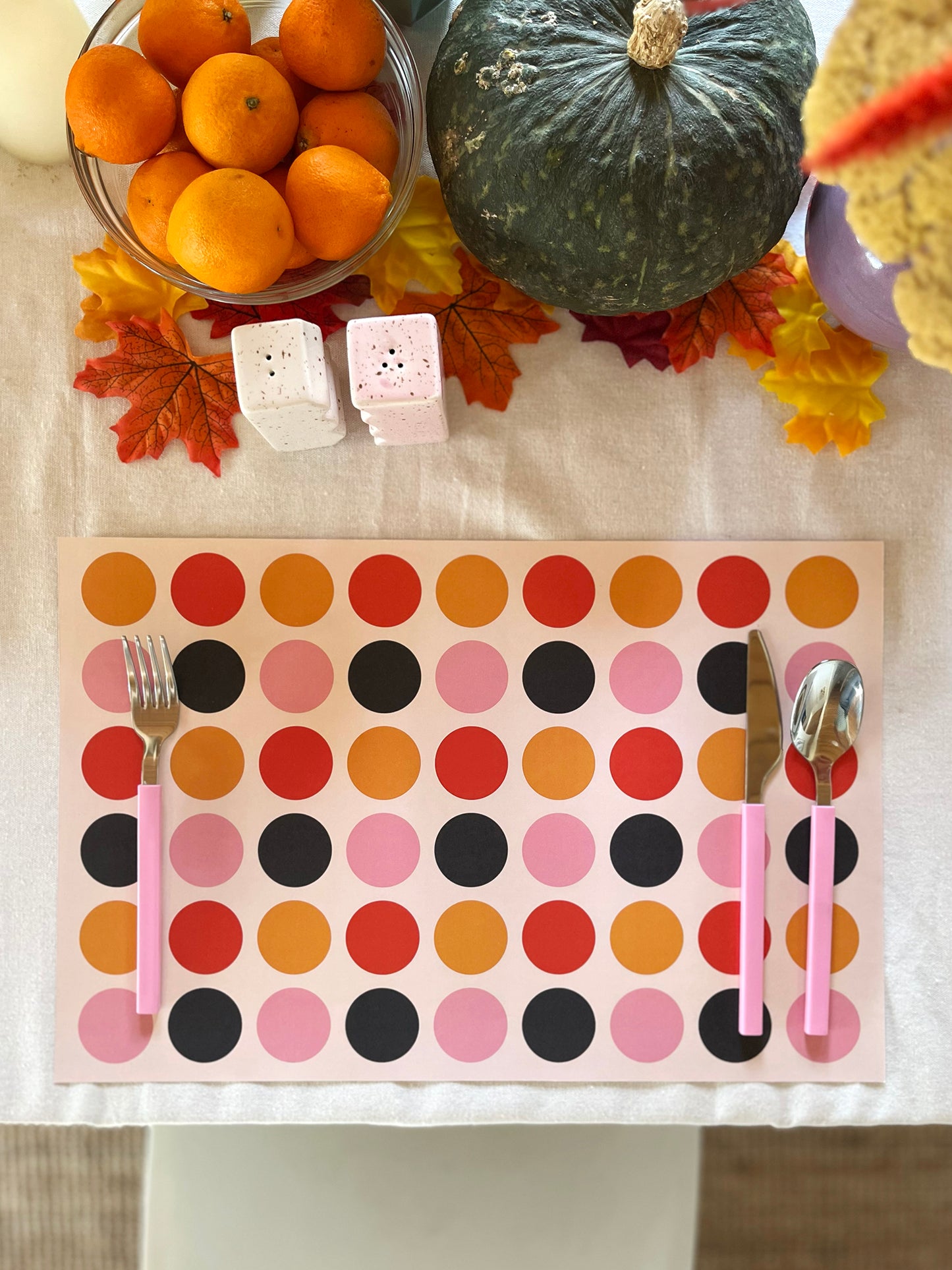 Autumn Polka Dots