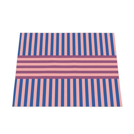 Signature Stripes Tablecloth: Pink, Blue, Fuschia