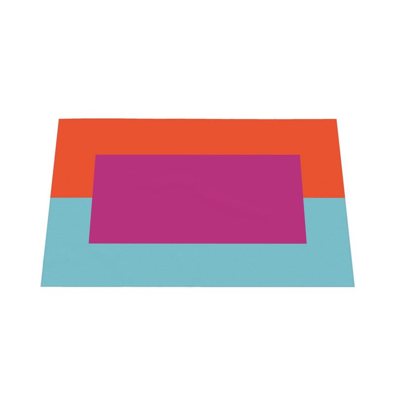 Color Block Tablecloth: Fuchsia, Red, Turqoise