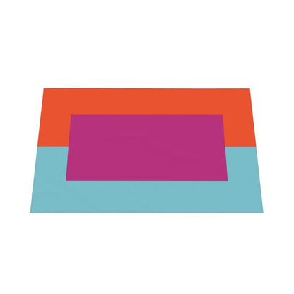 Color Block Tablecloth: Fuchsia, Red, Turqoise