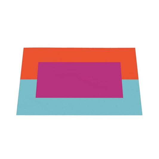 Color Block Tablecloth: Fuchsia, Red, Turqoise