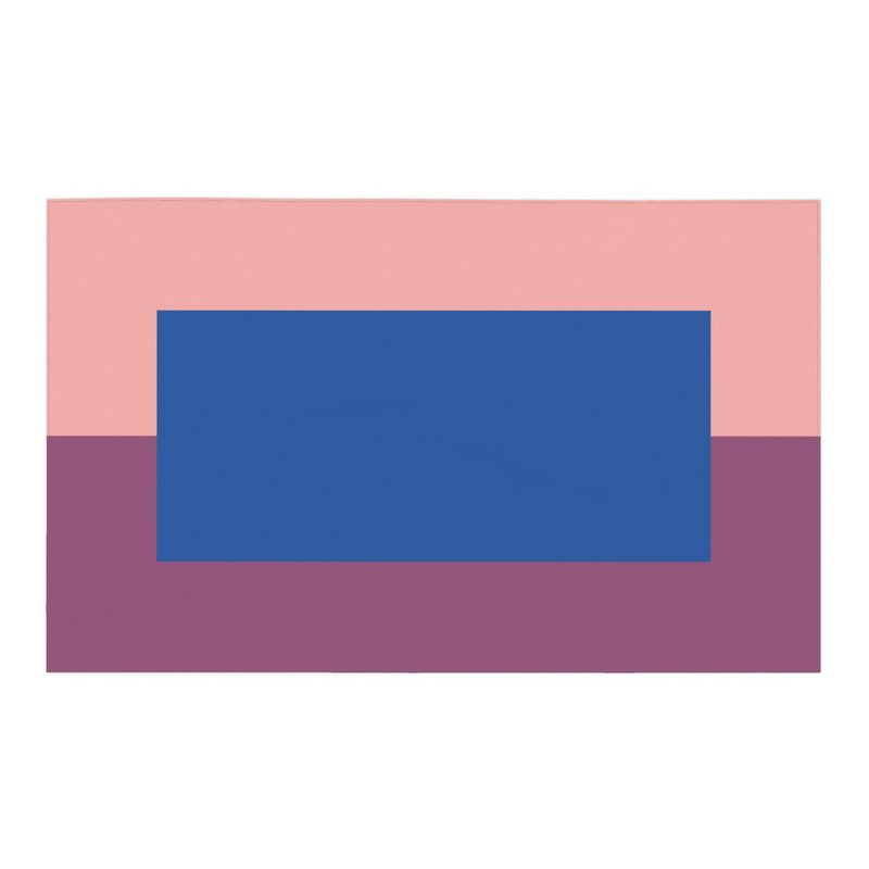 Color Block Tablecloth: Blue, Pink, Fuchsia