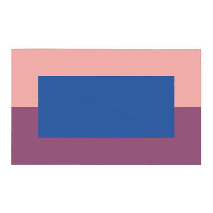 Color Block Tablecloth: Blue, Pink, Fuchsia