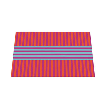 Signature Stripes Tablecloth: Red, Blue
