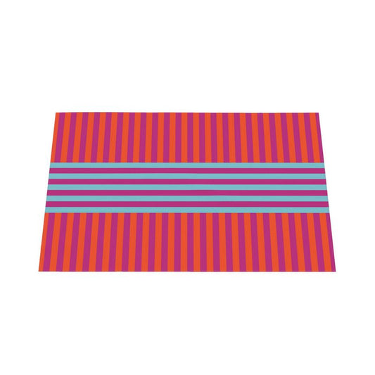 Signature Stripes Tablecloth: Red, Blue