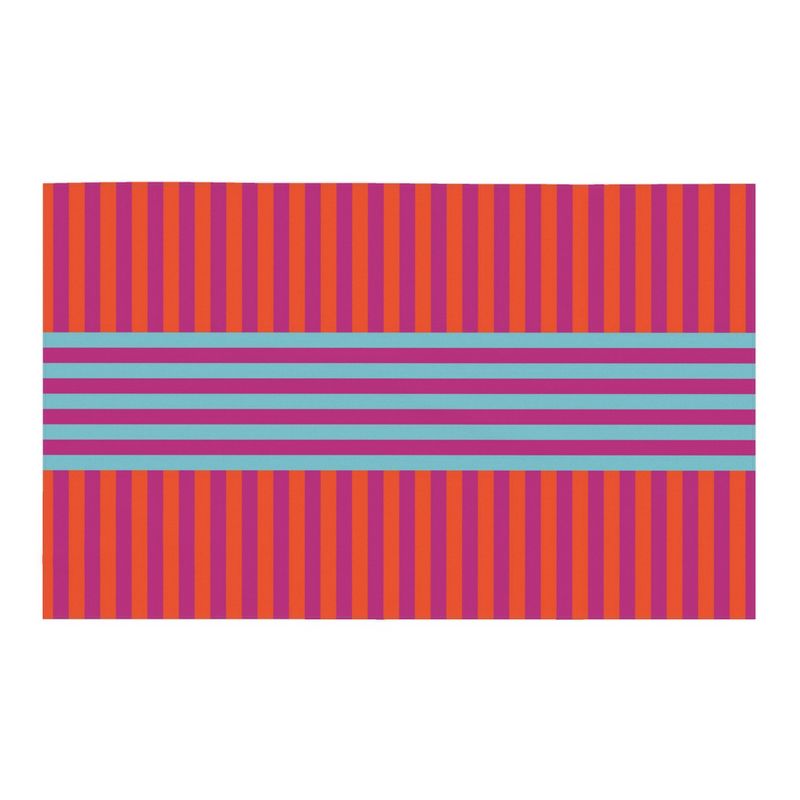 Signature Stripes Tablecloth: Red, Blue