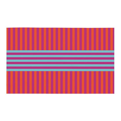 Signature Stripes Tablecloth: Red, Blue