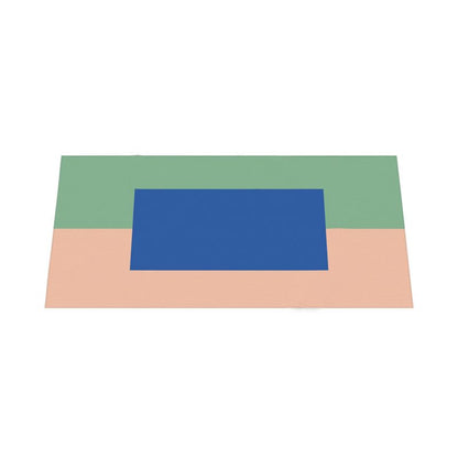 Colorblock Tablecloth: Blue, Green, Peach