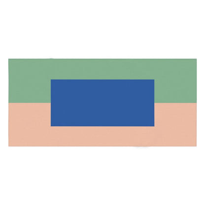 Colorblock Tablecloth: Blue, Green, Peach