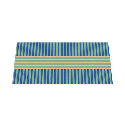 Signature Stripes Tablecloth: Blue, Mint