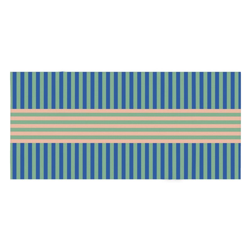 Signature Stripes Tablecloth: Blue, Mint
