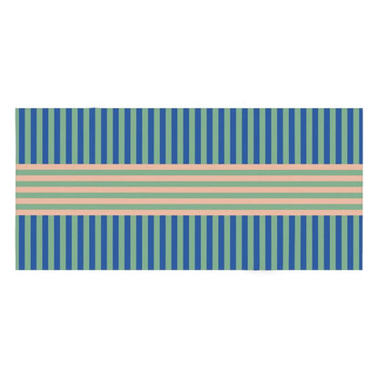 Signature Stripes Tablecloth: Blue, Mint