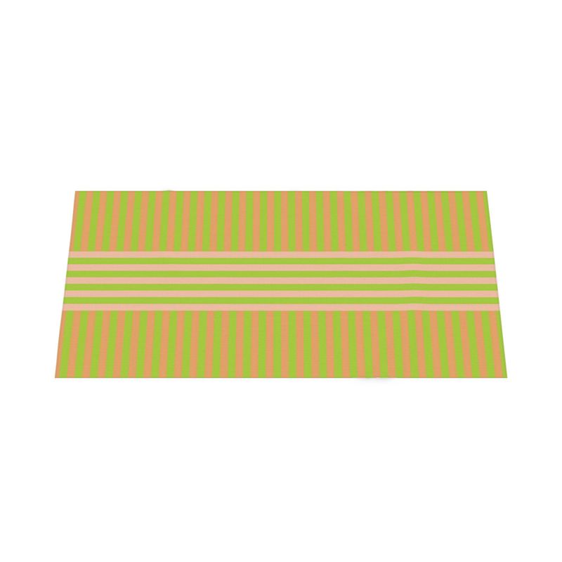 Signature Stripes Tablecloth: Lime, Pink
