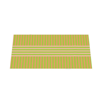 Signature Stripes Tablecloth: Lime, Pink