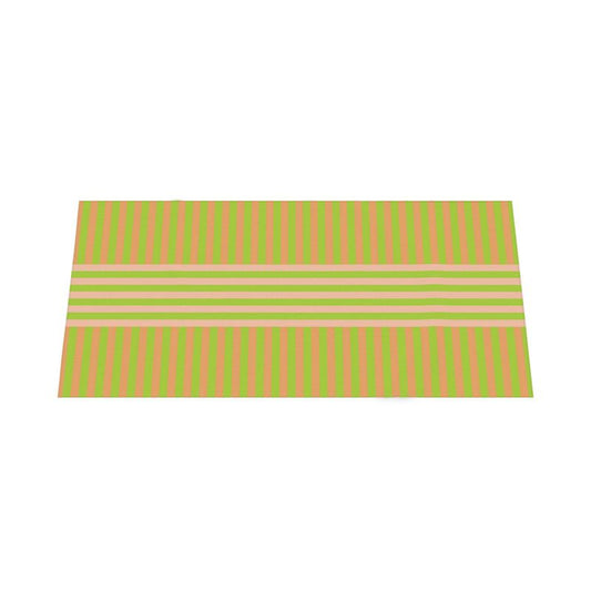 Signature Stripes Tablecloth: Lime, Pink