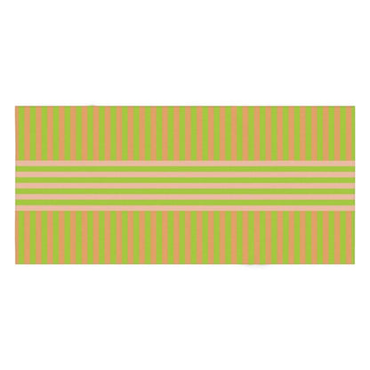 Signature Stripes Tablecloth: Lime, Pink