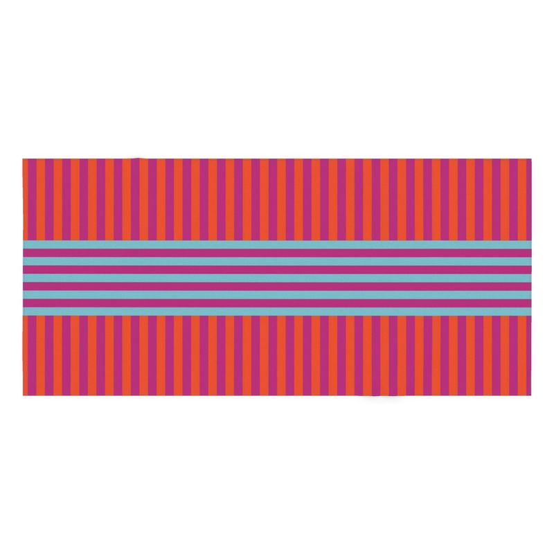 Signature Stripes Tablecloth: Blue, Red