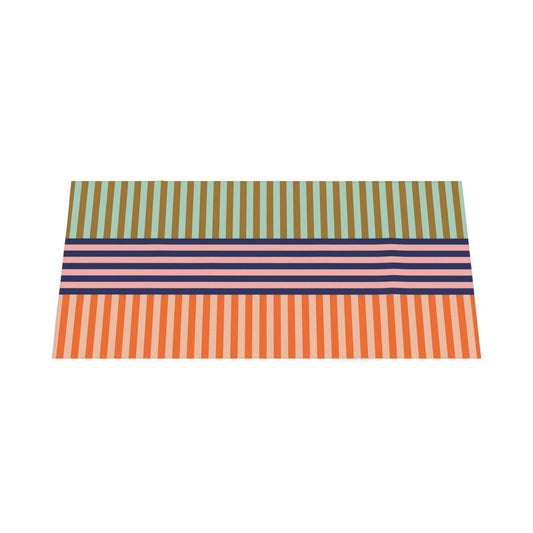 Signature Stripes Tablecloth: Green, Blue, Pink, Blush