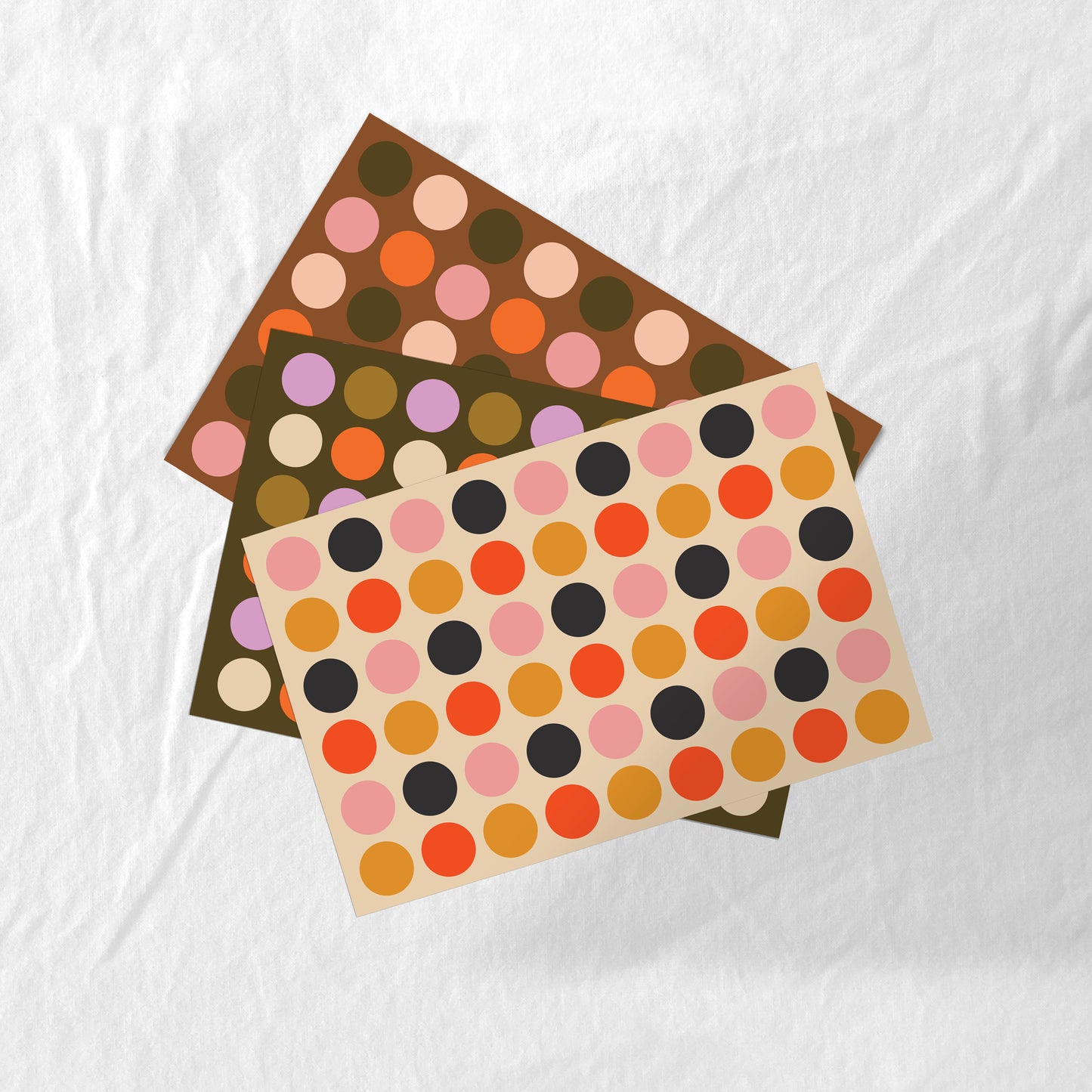 Autumn Polka Dots